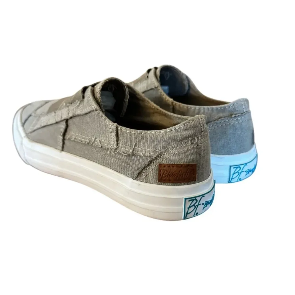 Blowfish Gray Sneakers with Slip-On Design and Padded Collar size 6